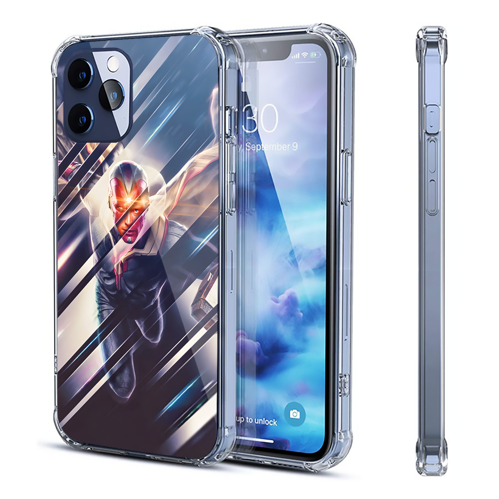 （画像用） アベンジャーズ The Avengers 【iPhone 12シリーズ対応】透明スマホケース（クリアソフトケース）